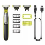 Rasoir Multifonction Philips OneBlade 360 QP2834/31 Sans Fil 60min Sec et Mouillé 4 Réglages Sabots Lame 360°