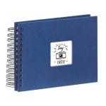 Álbum de Fotos Hama Fine Art Azul 50 Folhas Espiral 10x15cm Personalizável