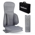 Esterilla masaje Medivon Aurora Shiatsu Calor Vibración Gris portátil