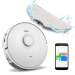 Saugroboter mit Wischfunktion MEDION X10 SW Navigationsklasse Laser 2.700 Pa Mit Kamera Sprachsteuerung