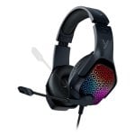 Auriculaires Yenkee YHP 3006 Trinity filaires jack 3,5 mm et USB, musique, rétroéclairage, noir