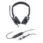 Auriculares Yealink UH46 Dual avec fil USB-C/A pour bureau, réduction de bruit, noirs