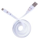Câble Micro USB Plat Dam Electronics Smile PVC métalique résistant