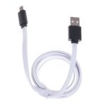 Câble Micro USB Dam Electronics USB 3.0 Blanc/Noir Métallisé Haute Vitesse