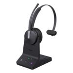 Auriculaires Yealink WH64 Mono sans fil Bluetooth pour bureau avec réduction de bruit Active noir
