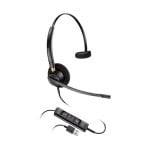 Auriculaires POLY EncorePro 515 filaires USB-A pour bureau avec microphone anti-bruit noirs