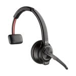 Auriculares Poly Savi 8210 inalámbricos DECT para oficina con Cancelación de Ruido, monoaurales, negros