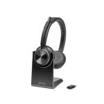Auriculares Poly Savi 7320 UC sans fil DECT pour bureau et centres d'appels, noir