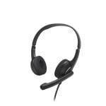 Casque Hama HS-P150 V2 filaire jack 3,5 mm pour bureau avec micro et commande sur fil noir
