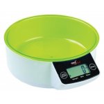 Balance de cuisine MELCHIONI FAMILY Allegra WV 5 kg LCD bol vert blanc