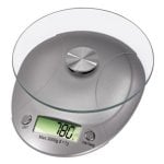 Küchenwaage XAVAX Milla 5 kg Silber LCD Glasoberfläche Tara-Funktion