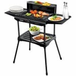 Barbecue elettrica UNOLD 58565 1600W superficie ampia termostato rimovibile nera