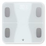 Báscula de baño Nedis SmartLife análisis corporal Bluetooth LED blanca