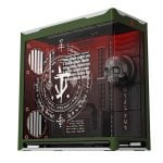 Boîtier HAVN HS420 DOOM The Dark Ages Edition fenêtre verre trempé vert