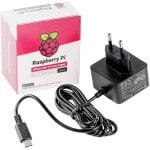 Fuente de Alimentación Raspberry SC1408 27W USB-C 5,1V 5A Negra