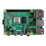 Barebone Raspberry RPI4-MODBP-8GB ARM Cortex-A72 Quad-Core 8GB DDR4 Micro SD Wi-Fi Bluetooth