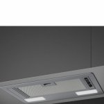 Campana extractora SMEG KSG52E Dunstabzug Abluft/Umluft 53cm LED Silber