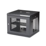 Armário Rack Startech RK920WALM 9U de Parede 4 Postes Porta Ventilada Preto