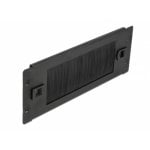 Pannello passacavi Brush DeLock 66345 2U metallo 10" installazione senza attrezzi