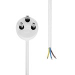 Câble d’alimentation Microconnect MC-PE003EDBW-OE 3 m blanc, connecteurs droits