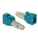 Adaptateur de genre Delock 88926 FAKRA Z vers SMA mâle bleu