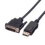 Adapter VALUE 11995608 1,5 m DisplayPort auf DVI-D Schwarz