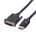 Adapterkabel ROLINE 11.04.5775 DisplayPort auf DVI-D 1,5 m LSZH Schwarz