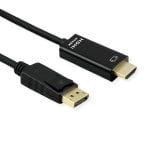Adaptateur vidéo ROLINE 11.04.5995-10 DisplayPort vers HDMI 1 m Noir