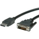 Adapterkabel VALUE 11.99.5619 1,5 m DisplayPort DVI Male LSZH Schwarz
