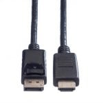 Adaptador de vídeo VALUE 11.99.5781 DisplayPort para HDMI 2 m preto