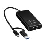 Capture vidéo J5CREATE JVA11-N HDMI 4K USB 3.2 Type-C compacte noir