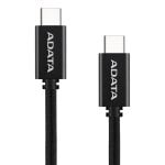 Câble USB-C ADATA CACC-200PN-BK 2m 100W Nylon Charge Rapide Noir