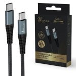 Cable USB-C Extralink CABESL07 1,2 m Trenzado Negro 15W Carga Rápida