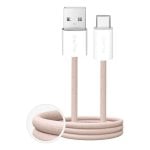 Cable USB PURO PUCAC10WFABK415MTBEG USB-A a USB-C 1,5 m Beige