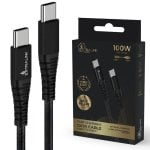 Cable USB-C EXTRALINK CABESL02 2m 100W carga rápida nylon negro