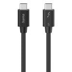 Câble USB-C Hama 00200796 1m Thunderbolt 5 80 Gbit/s 240W Noir