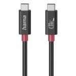 Câble USB-C Hama 00200799 1m USB4 Gen4x2 80 Gbit/s 240 W Noir
