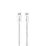 Cabo USB-C UNITEK C14141AWH01-1M 1m 100W Branco Transferência Rápida