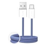 Câble USB PURO PUCAC10WFABK415MTBL 1,5 m USB-A vers USB-C Bleu TPE