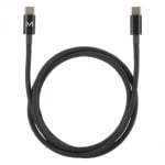 Cable USB C MOBILIS 001388 2 metros USB 2.0 100W carga rápida negro