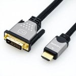 Adapterkabel ROLINE 11.04.5871 HDMI auf DVI 2 m vergoldete Stecker