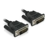 Cable DVI DELOCK 24+1 Macho/Macho 0,5 m Negro alta calidad