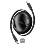 Cabo USB-C Baseus CB000062 Free2Pull Mini Retrátil 1m 60W Preto Cluster