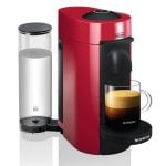 Cafetière à capsules DeLonghi Nespresso Vertuo ENV150.R 1,1L 1260W Rouge flux auto