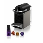 Cafetière à capsules Krups Nespresso Pixie 0,7L 19 Bars Titane capsules incluses