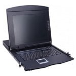 Console de rack Dexlan DX1708-VUP2 écran TFT 17" KVM 8 ports VGA-USB/PS2 AZERTY