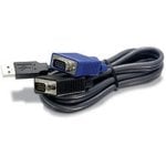 Cable KVM TRENDnet TK-CU06 USB 1.8 m negro para VGA