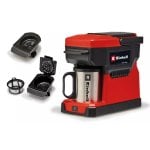 Filterkaffeemaschine Einhell TE-CF 18 Li-Solo 0,24L Schwarz Rot kompakt