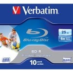 Blu-ray Disc VERBATIM 43713 BD-R 25GB 6x Inkjet Printable Jewelcase 10er Pack