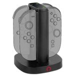 Station de charge Konix 3328170304764 pour 4 Joy-Con Switch 2 LED Statut Noir